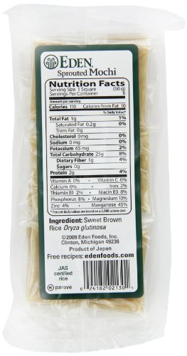 Eden Sprouted Brown Rice Mochi, 10.5-Ounce Packages (Pack of 2)2