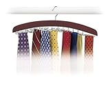 Richards Homewares Closet Accessories 24 Tie Hardwood Hanger (1-Pack) (Tools &amp; Home Improvement)