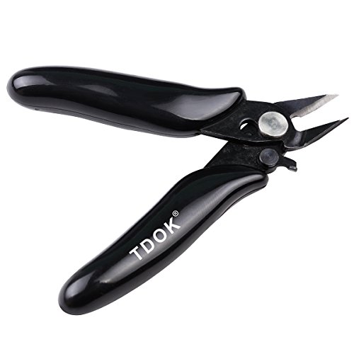 TDOK TD-180 Micro Soft Flush Cutter Mini Electronic Smoke Scissors Wire Cutters 3.5Inch