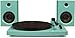 Crosley T100 2-Speed Bluetooth Turntable System with Stereo Speakers, Turquoisethumb 4