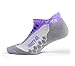 Thirty 48 Running Socks for Men and Women -CoolMax Fabric Keeps Feet Cool and Dry Purple/Gray Medium