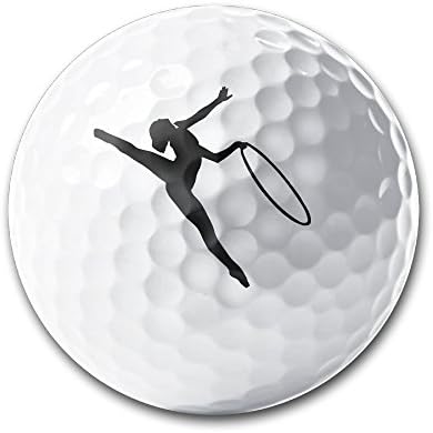 MarlonRobinson117 Fashion Hoop Rhythmics Gymnastic Girl 1 White Golf Fashionable Golf Balls For Womens Mens 1PC