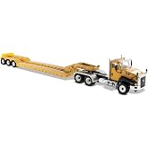 Diecast Masters 1:50 Scale Caterpillar CT660 Day Cab Tractor &amp; XL120 Lowboy Trailer | Core Classics Series Cat Trucks &amp; Construction Equipment Model 85503C
