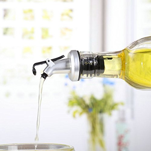 Aland Oil Sauce Vinegar Bottle Flip Cap Stopper Dispenser Pourer Faucet Kitchen Tool Random Color