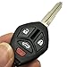 Horande 4 Buttons Replacement Key Fob Cover Case fit Mitsubishi Galant 2008~2010 Lancer 2007~201 Outlander 2007~2009