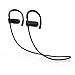 Bluetooth Headset, Sweatproof Sports Wireless Headphones In-Ear Headphone with microphone (7 Hours Play Time) (Black)