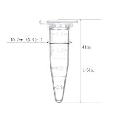BKMAMLAB 1.5ml Microcentrifuge Tubes 500pcs, EO