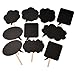 Pixnor Blackboards Booth Signs Speech Bubbles Wedding Birthday Party Photo Booth Props, 10pcs