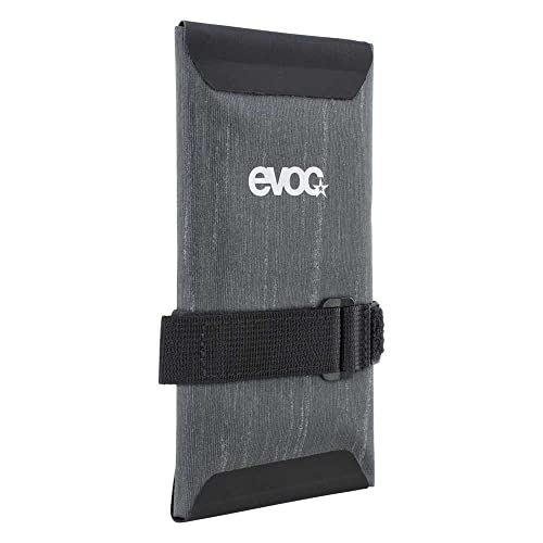 EVOC TOOLWRAP WP bicycle saddle bag (waterproof travel bag, reflective logo, three compartments, dirt-repellent material, weight: 80 g, dimensions: 1 x 9 x 20 cm), Carbon Grey