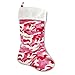 Pink Camouflage Stocking 18in with Pocket Polyester