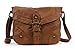 Scarleton Mini Crossbody Shoulder Bag for Women, Ultra Soft Washed Vegan Leather, H1985 (Brown B)