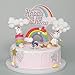 Cloud Rainbow And Unicorn Cake Toppers Kit (Set of 7) Kids Girls Birthday Cake Decoration Baby Shower Party Cake Decorations
