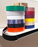 Decorative Gondola Shelving Vinyl Insert for Ticket Channel 130 FT. x 1.25 in. - Black