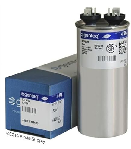 Genteq 97F9632-25 uf MFD 440 Volt VAC Genteq® Replacement