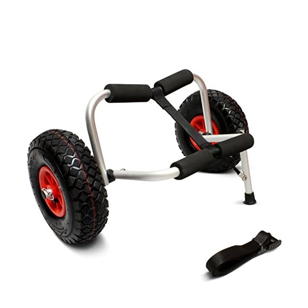 ABN Universal Kayak Carrier – Trolley for Carrying Kayaks, Canoes, Paddleboards, Float Mats, and Jon Boats