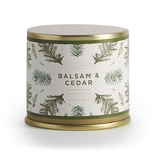 Illume Vanity Tin Candle - Balsam & Cedar - 11.8 oz