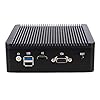 ANDAQI 4 Port, Fanless Firewall Micro Appliance/Mini PC, YC049, Intel Celeron Quad Core J1900, DDR3L 4GB RAM 64GB mSATA…