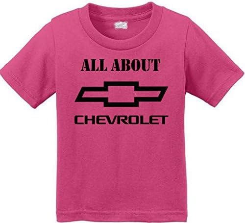 VRW All about Chevrolet unisex Toddler T-Shirt (3T, Pink)