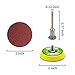 AxPower 100pcs 2 inch Sanding Discs Pad Kit for Drill Grinder Rotary Tools with Backer Plate 1/8