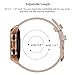 SWEES Leather Band Compatible Galaxy Watch 42mm, 20mm Genuine Leather Bling Glitter Bands Replacement Wristband for Samsung Galaxy Smartwatch 42mm Women Girls & Gear S2 Classic & Gear Sport, Rose Gold