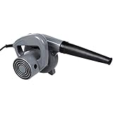 500W Mini Handheld Electric Blower Dust Leaf Blower Vacuum for Shop Garage Garden Computer Car House (Grey) (500W)