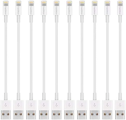 Feel2nice ショート照明ケーブル 10本パック 7インチ Iphoneコード データ同期 Usbポータブル高速
