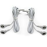 TENS Lead Wires Replacement Electrode Wires/Cables- Jack 3.5mm with TWO 3.5mm Snap Connectors (2pcs/pack)