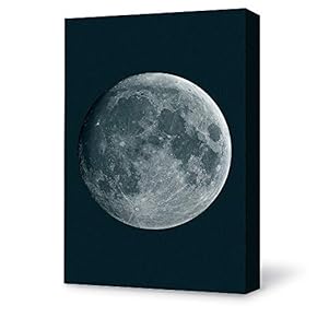 Canvas Wall Art for Living Room,Bedroom Home Artwork Paintings Beautiful Moonlight Ready to Hang - 12x18 inches
