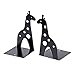 1pair Black Cute Giraffe Nonskid Bookends Book Rack Book Organizer Bookend Art