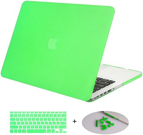 DWON MacBook Case Pro 13 Inch with Retina with Keyboard Cover and Dust Plug for Apple MacBook Pro 13 Inch Sleeve Model (A1502/A1425, Version 2015/2014/2013/end 2012) - Mint Green