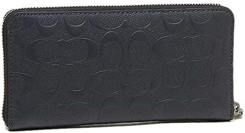 Coach F75372 Accordion Unisex Crossgrain Signature Leather Zip