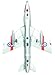 Hawker Hunter T.7 diecast 1:100 Fighter Model (Amercom SL-41)