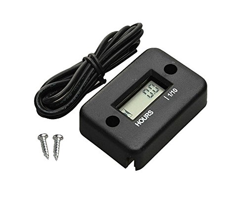 NCElec Digital Hour Meter for Any Gas Engine, Waterproof