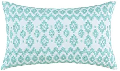 Aitliving Accent Pillowcase Cotton Embroidered Canvas 1 pc Empire Cushion Shell Cover Eggshell 30x50cm