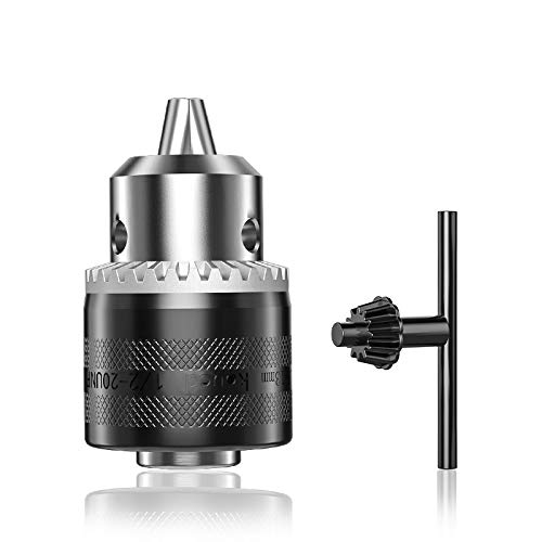 drill chuck for angle grinder drill adapter attachment 10mm thread with key (Size10 mm