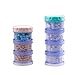 7 Day Pill Organizer Case Stackable Weekly Supplements Vitamins Pills Dispenser Holder Translucent Blue with Extra Lid
