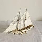 DestinyBliss 1:120 DIY Ship Assembly Model Kits Classical Wooden Sailing Boat Scale Model Decoration 410x60x400mm