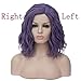 Mildiso Purple Wig Short Wavy Curly Hair Wigs For Women Pastel Colored Cosplay Party Wig with Cap M056PR