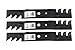 Rotary 12920 Pack of 3 Copperhead Mulching Blades - 17 X 0.678
