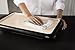 Oster Titanium Infused DuraCeramic Griddle with Warming Tray, Black/Crème (CKSTGRFM18W-TECO)