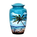 HLC URNS – Beach Blue Cremation Urn for Human