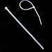 DXG Petrel S39 Self Locking Nylon Cable Zip Ties, 2.5150mm, 6'' L, White, Pack of 100