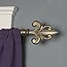 Kenney Blaine 5/8” Standard Decorative Window Curtain Rod, 86-120