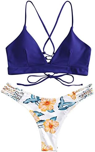 ZAFUL Women Swimwear Adjustable Back 