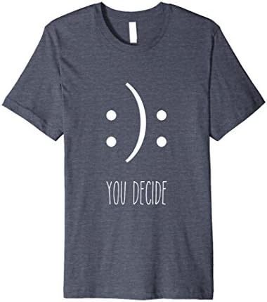 Mens You Decide T-Shirt Medium Heather Blue