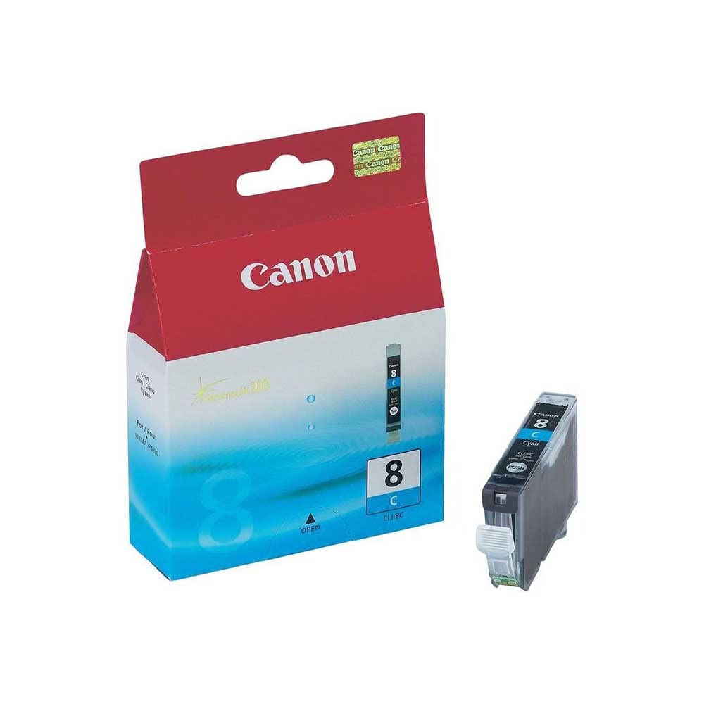 Canon No 8 Cyan Ink Cartridge (Chromalife 100 Ink, CLI-8C )