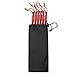 VANWALK 7001 Aluminum Tent Stakes - 6 Pack Cyclone Tent Pegs with Reflective Pull Cords + Drawstring Bag