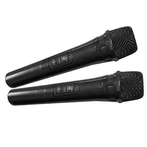 Battery Powered Portable PA System with 2 Wireless Microphones - 12" 2-Way Speaker, 300 Watt Bi-Amplifier, Built in Mixer - Thumbnail 4