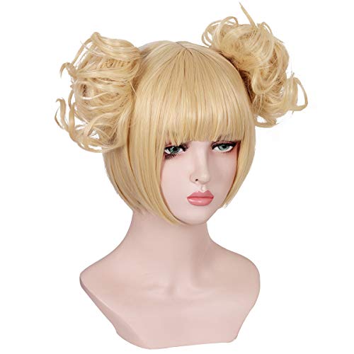Short Blonde Wig with Fangs for Toga ( Detachable Buns) Pricepulse