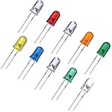 100 Pieces Clear LED Light Emitting Diodes Bulb LED Lamp, 5 mm (Multicolor)